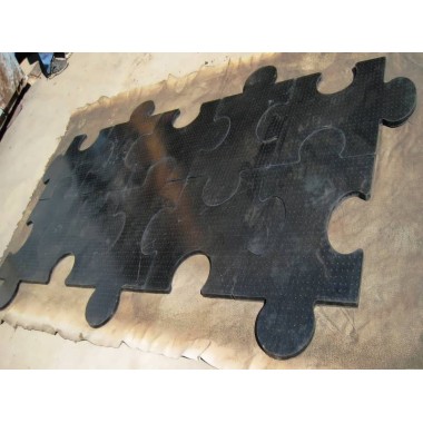 Резиновое напольное покрытие "puzzle"